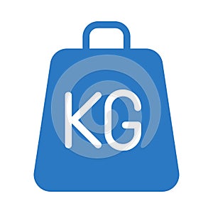 Weight glyph colour vector  icon