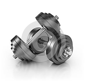 Weight isolated on white