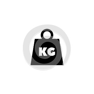 Weight Kilogram Flat Vector Icon photo