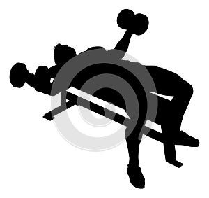 Weight Lifting Man Weightlifting Silhouette