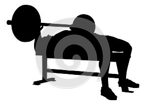 Weight Lifting Man Weightlifting Silhouette