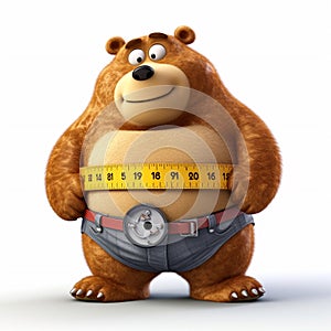 Weight loss concept - bear