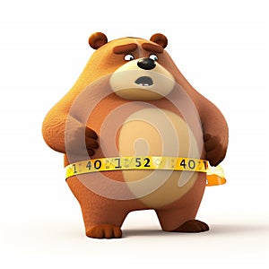 Weight loss concept - bear