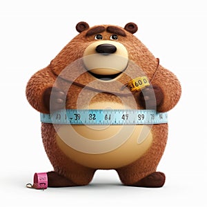 Weight loss concept - bear