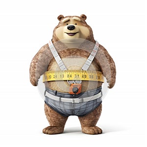 Weight loss concept - bear