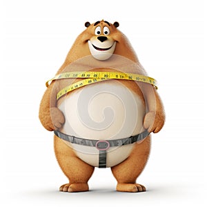 Weight loss concept - bear