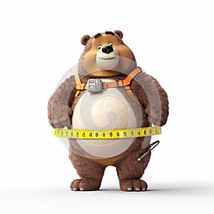 Weight loss concept - bear