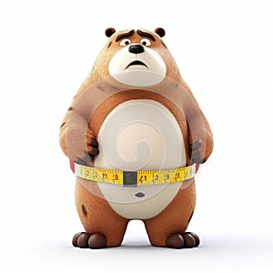 Weight loss concept - bear