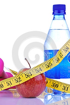 Weight loss dietting concept with tape measure