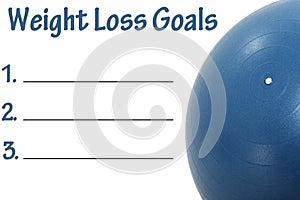 Weight Loss Goals List