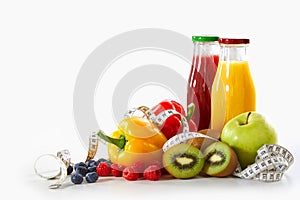 Weight loss and healthy diet concept