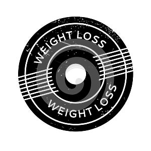 Weight Loss rubber stamp