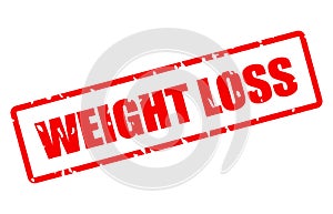 Weight loss vector stamp
