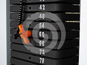 Weight machine selection
