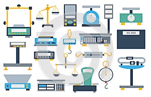 Weight measurement instrumentation tool vector.