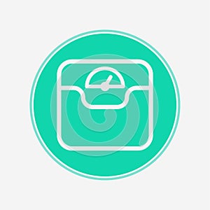 Weight scale vector icon sign symbol