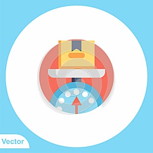 Weight scale vector icon sign symbol