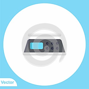 Weight scale vector icon sign symbol