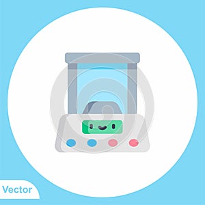 Weight scale vector icon sign symbol