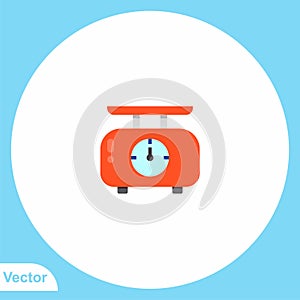 Weight scale vector icon sign symbol