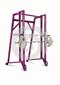 Weight Training Equipment. Health care concept. On a white background