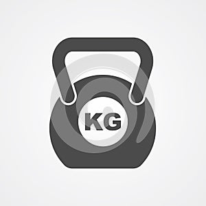 Weight vector icon sign symbol