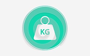 Weight vector icon sign symbol