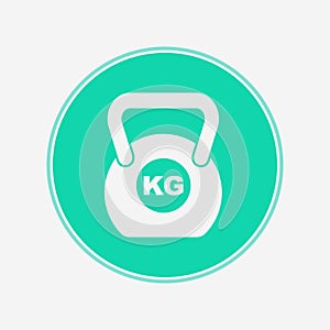 Weight vector icon sign symbol