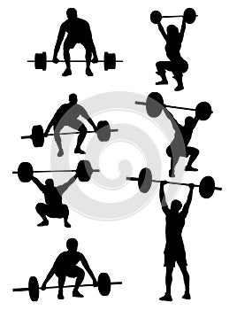 Weightlifter Silhouettes