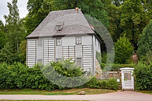 Weimar Goethe House garden park view Thuringia Germany