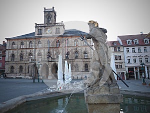 Weimar is a old town in Thuringia, Germany, on the Ilm River,nice colored,abstract backgrounds,historical