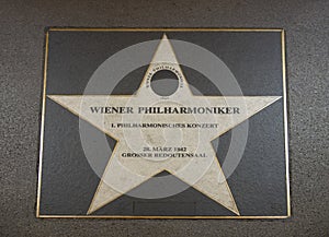 Weiner Philharmoniker star on Vienna`s Walk of Fame