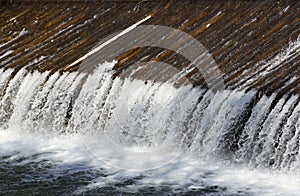 Weir on the BeÄva river near VsetÃ­n