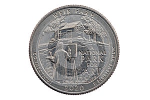 Weir Farm Connecticut Commemorative Quarter Coin