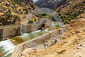 Weir near Palangan village in Kurdistan region, Ir