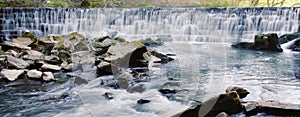 Weir in panoramic view.