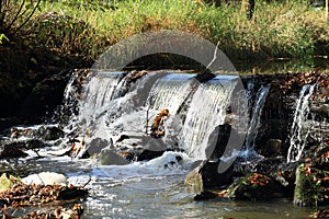 Weir on river Stropnice