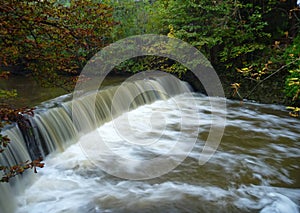 A weir on a small stream