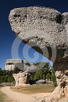 Weird eroded rocks photo