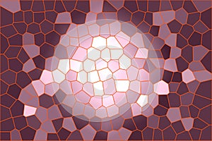 Weird Purple mosaic 3d abstract design