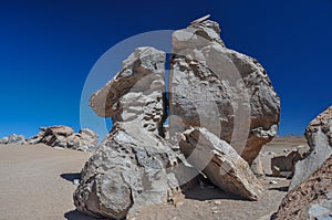 Weird rocks formation in Sur Lipez, South Bolivia