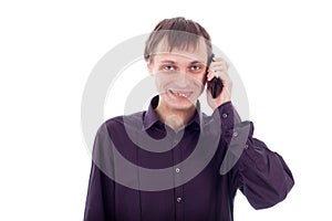 Weirdo man on the phone