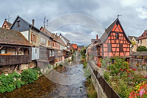 Weiss river in Kaysersberg, France