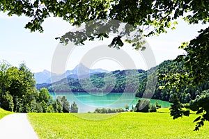 Weissensee near FÃ¼ssen, Bavaria.