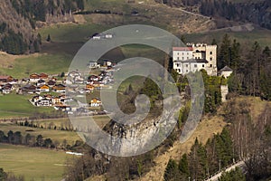 Weissenstein Castle in ski resort Matrei in Osttirol, Austria