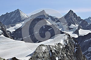 Weisshorn, zinalRothorn and Obergabelhorn