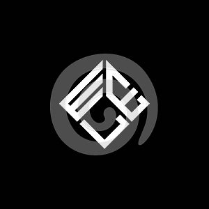 WEL letter logo design on black background. WEL creative initials letter logo concept. WEL letter design