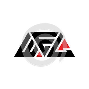 WEL triangle letter logo design with triangle shape. WEL triangle logo design monogram. WEL triangle vector logo template with red