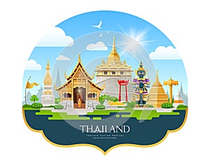 Welcom to Travel Thailand building landmark beautiful background photo