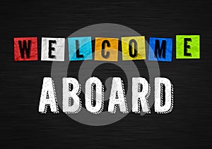 Welcome Aboard illustration message